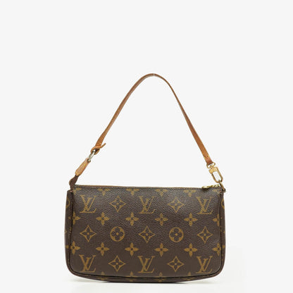 Louis Vuitton Pochette Accessoires Clutch-Handtasche aus Monogram Canvas
