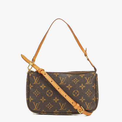 Louis Vuitton Pochette Accessoires Clutch-Handtasche aus Monogram Canvas