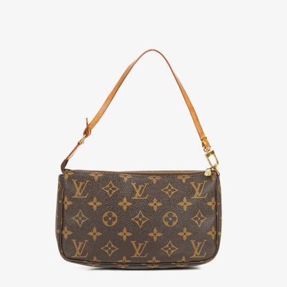 Louis Vuitton Pochette Accessoires Clutch-Handtasche aus Monogram Canvas