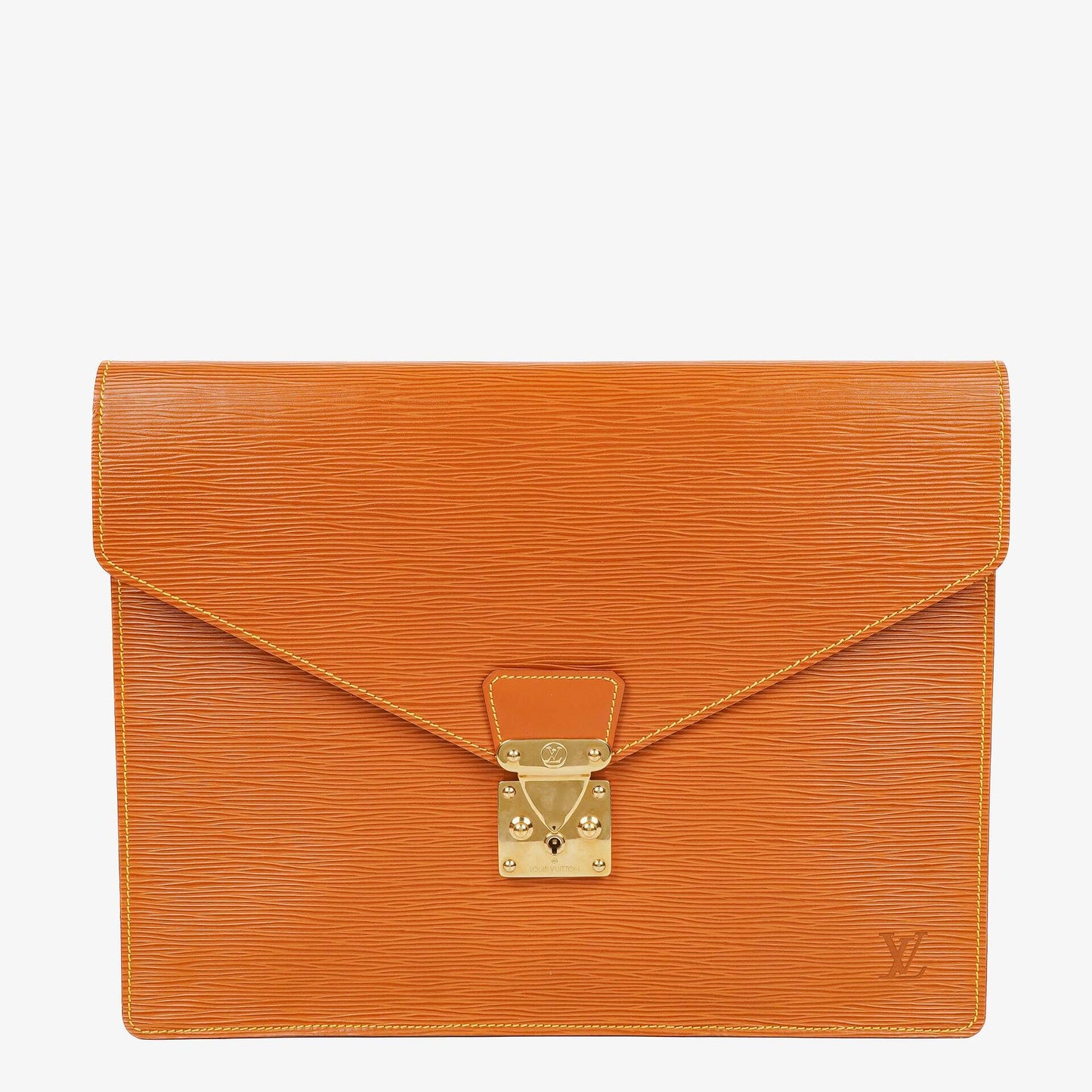 Louis Vuitton Pochette Documents aus Cognac Epi Leder