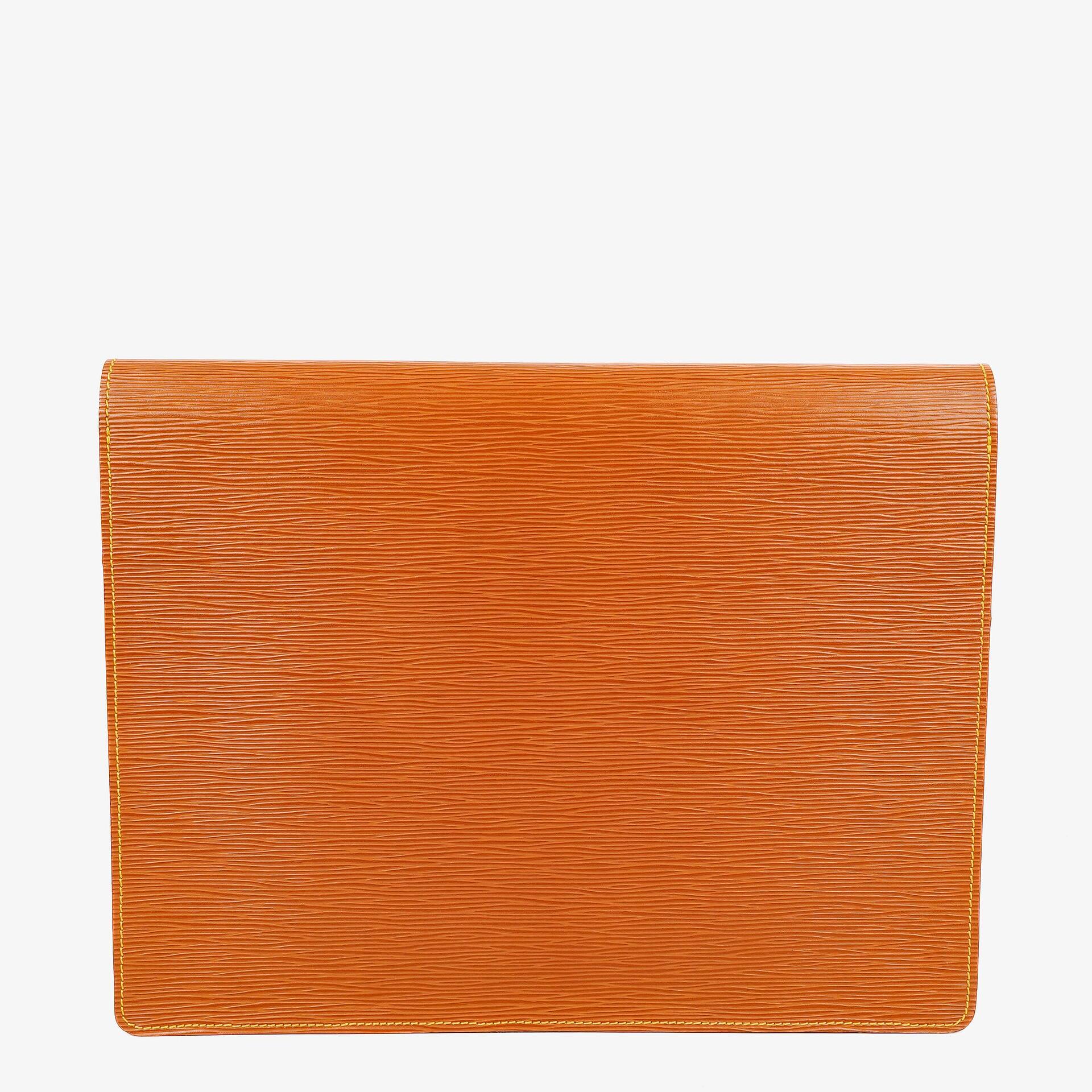 Louis Vuitton Pochette Documents aus Cognac Epi Leder