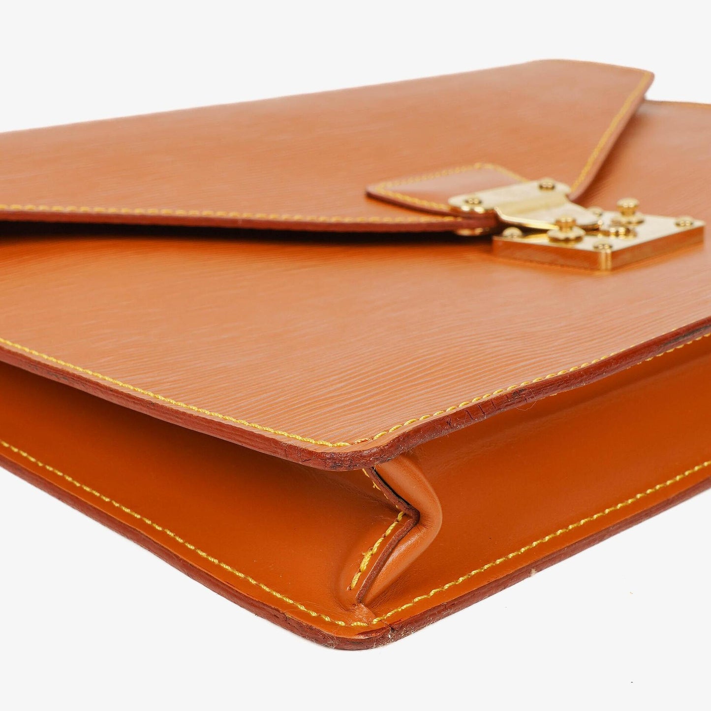 Louis Vuitton Pochette Documents aus Cognac Epi Leder