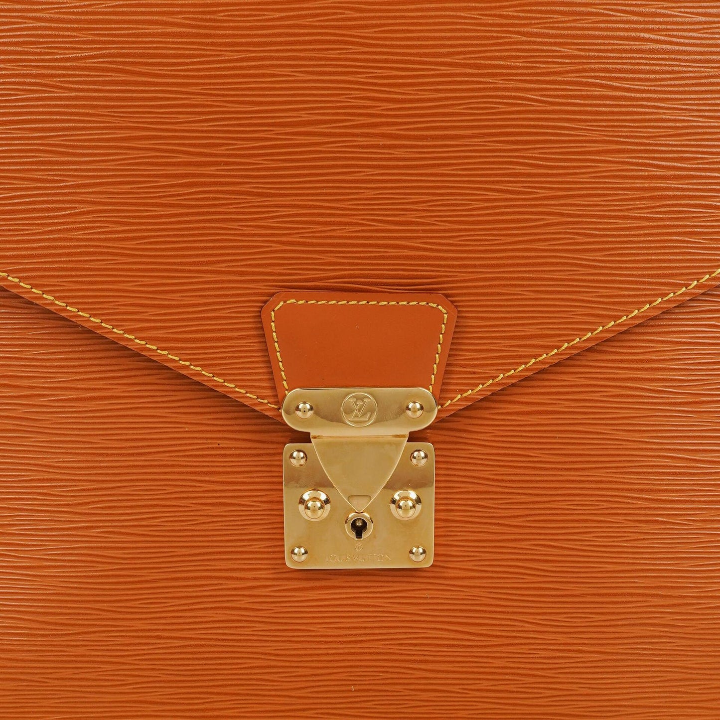 Louis Vuitton Pochette Documents aus Cognac Epi Leder