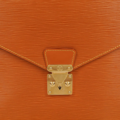 Louis Vuitton Pochette Documents aus Cognac Epi Leder