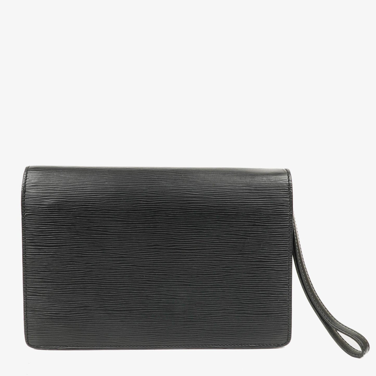 Louis Vuitton Pochette Sellier Dragonne Clutch aus schwarzem Epi Leder