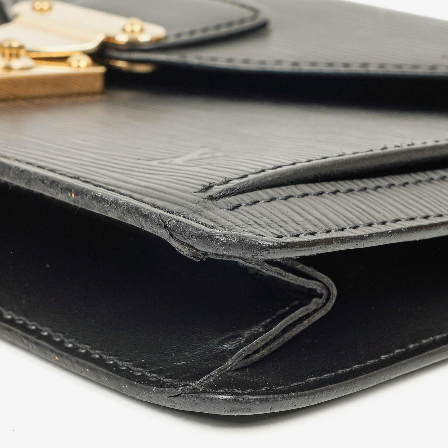 Louis Vuitton Pochette Sellier Dragonne Clutch aus schwarzem Epi Leder