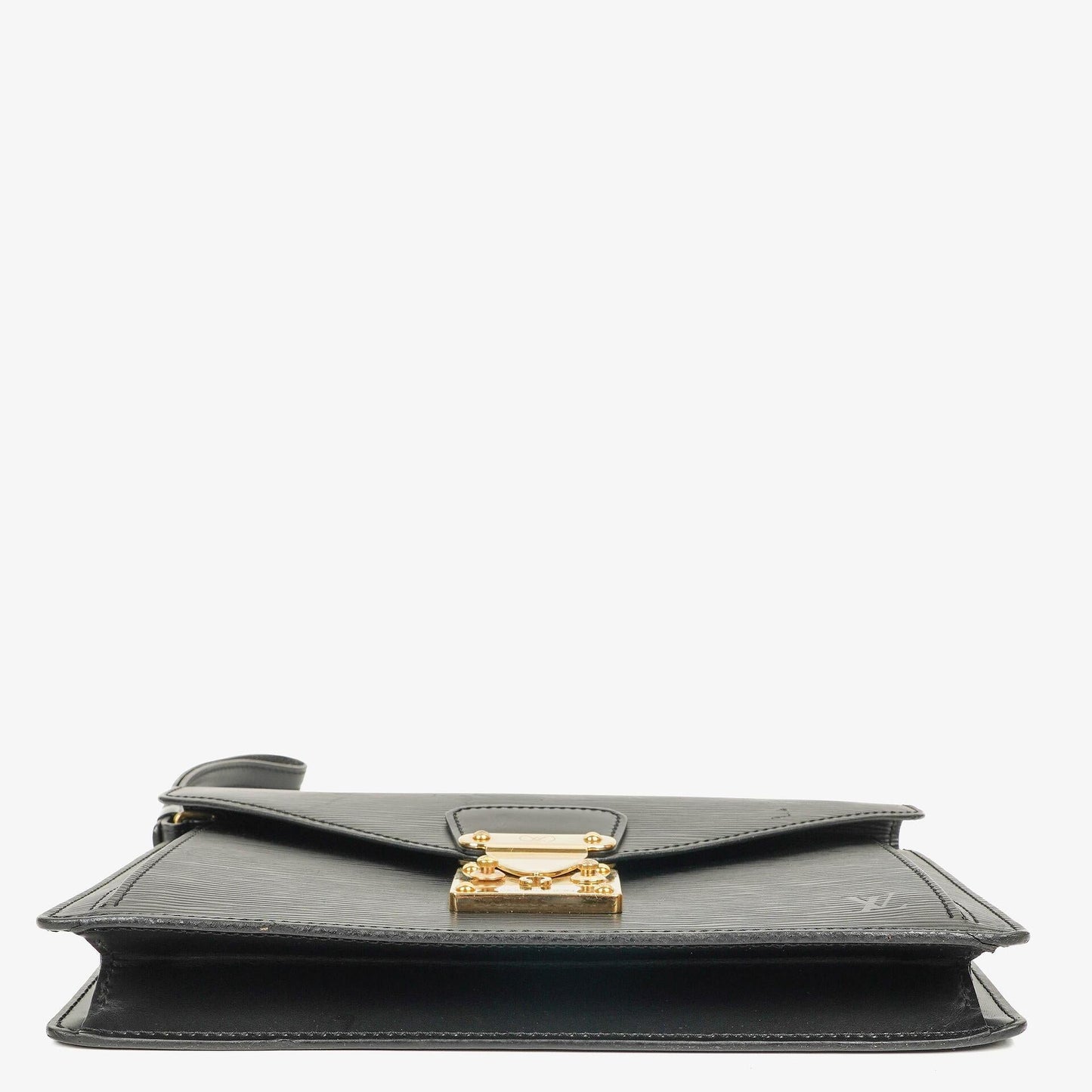 Louis Vuitton Pochette Sellier Dragonne Clutch aus schwarzem Epi Leder