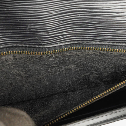 Louis Vuitton Pochette Sellier Dragonne Clutch aus schwarzem Epi Leder