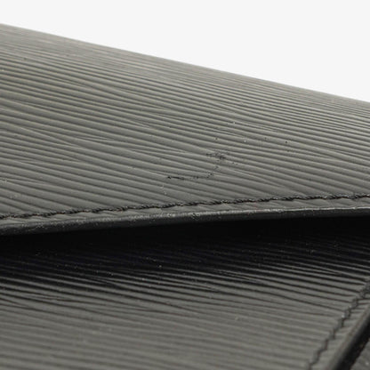 Louis Vuitton Pochette Sellier Dragonne Clutch aus schwarzem Epi Leder
