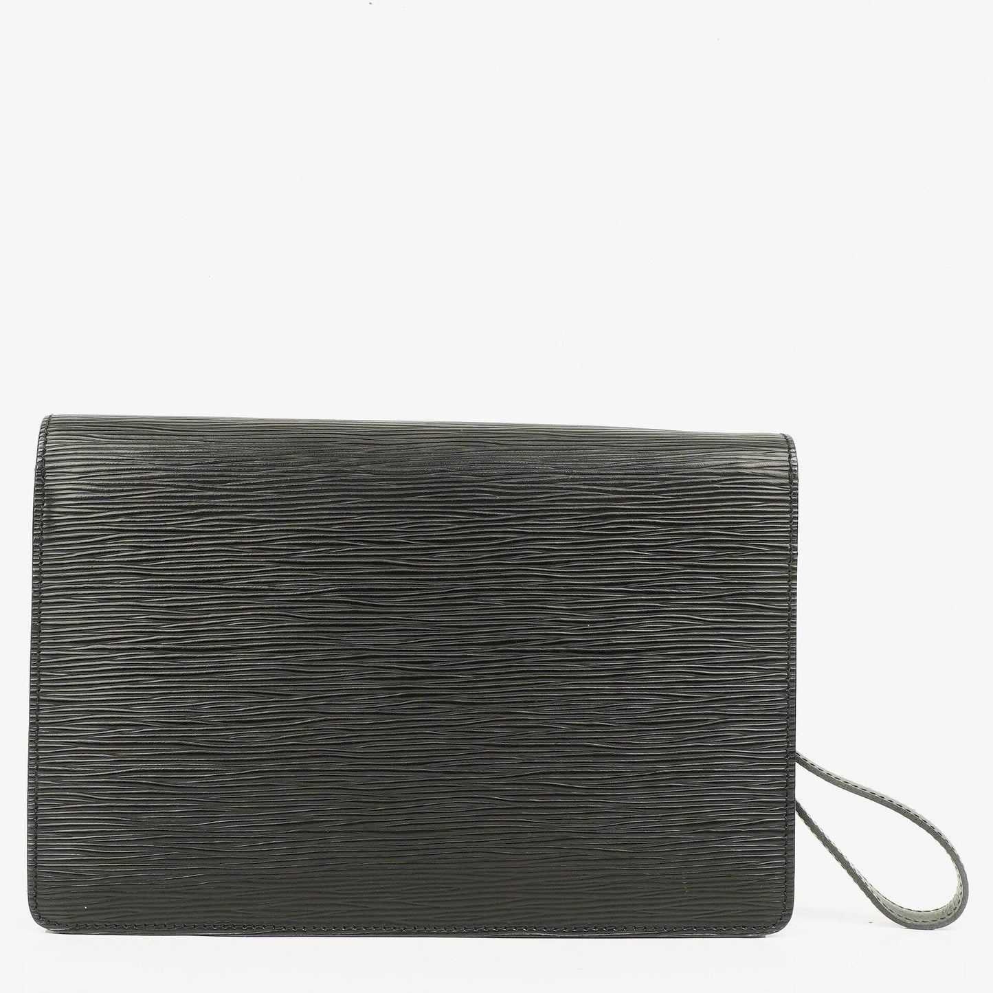 Louis Vuitton Pochette Sellier Dragonne Clutch aus schwarzem Epi-Leder