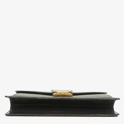 Louis Vuitton Pochette Sellier Dragonne Clutch aus schwarzem Epi-Leder