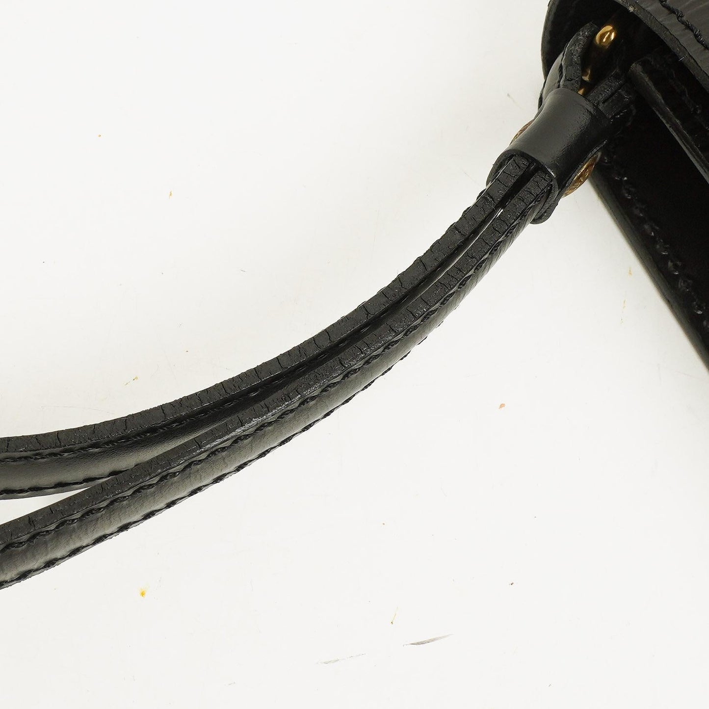 Louis Vuitton Pochette Sellier Dragonne Clutch aus schwarzem Epi-Leder