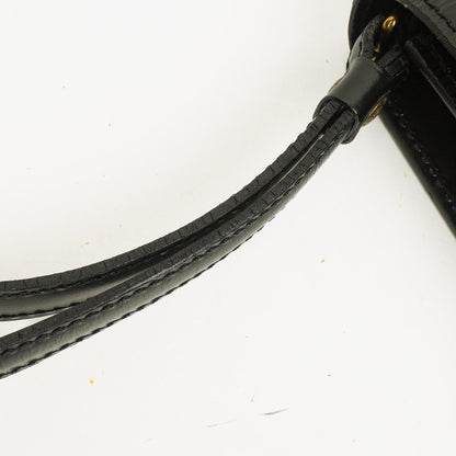 Louis Vuitton Pochette Sellier Dragonne Clutch aus schwarzem Epi-Leder