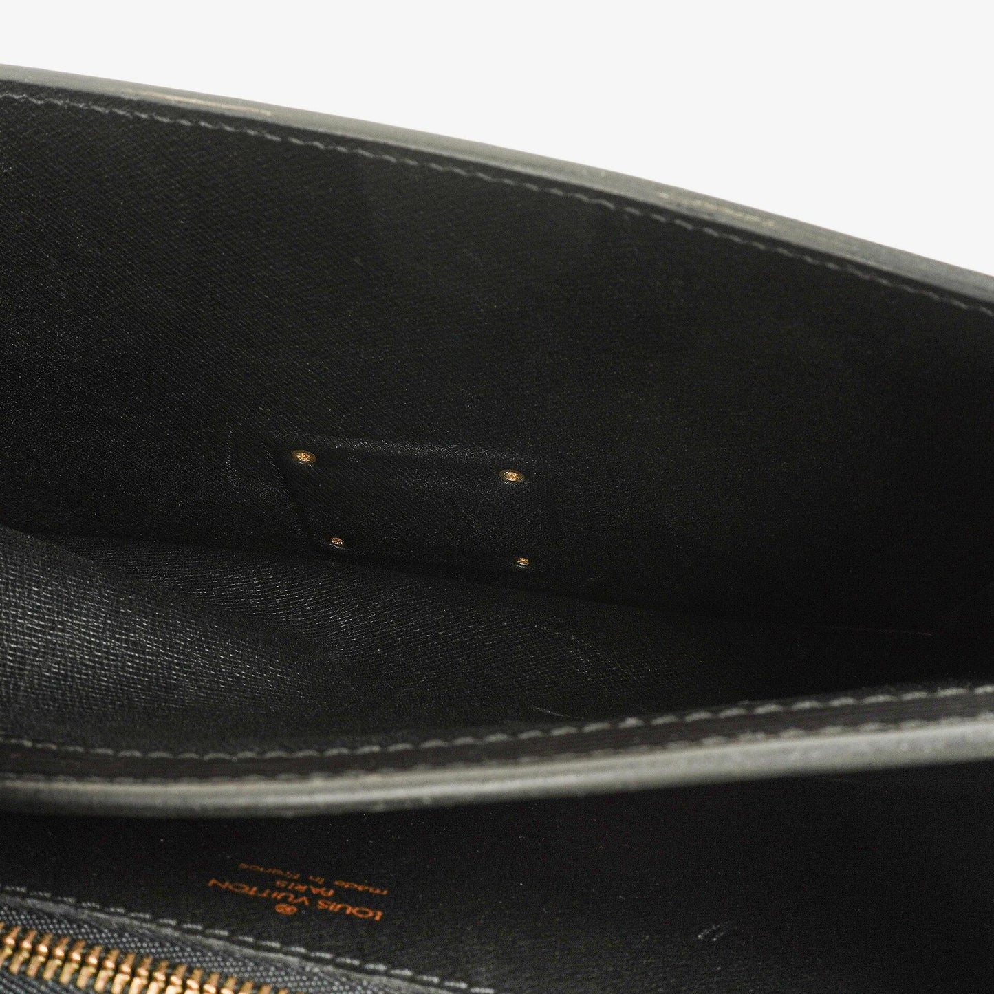 Louis Vuitton Pochette Sellier Dragonne Clutch aus schwarzem Epi-Leder