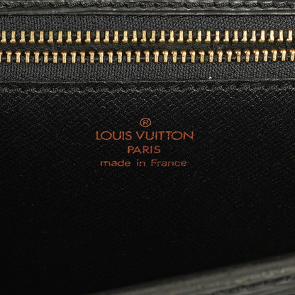 Louis Vuitton Pochette Sellier Dragonne Clutch aus schwarzem Epi-Leder