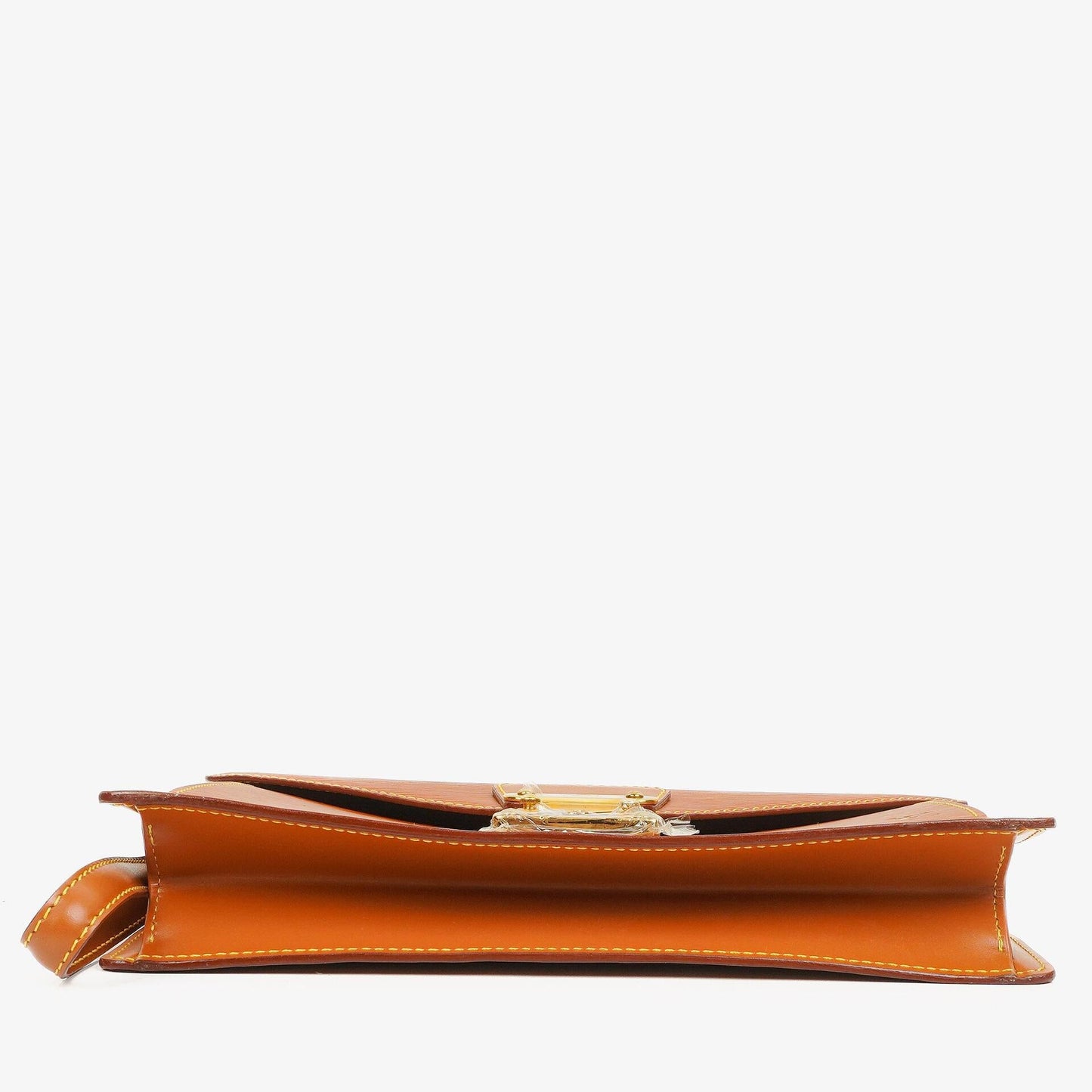 Louis Vuitton Pochette Sellier Dragonne Clutch aus Cognac Epi Leder