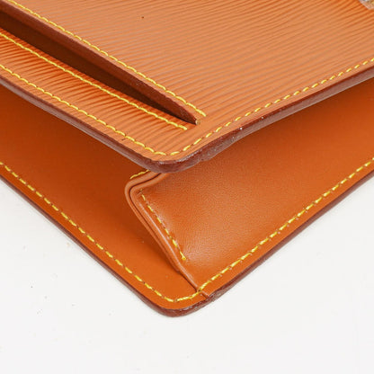 Louis Vuitton Pochette Sellier Dragonne Clutch aus Cognac Epi Leder