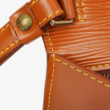 Louis Vuitton Pochette Sellier Dragonne Clutch aus Cognac Epi Leder
