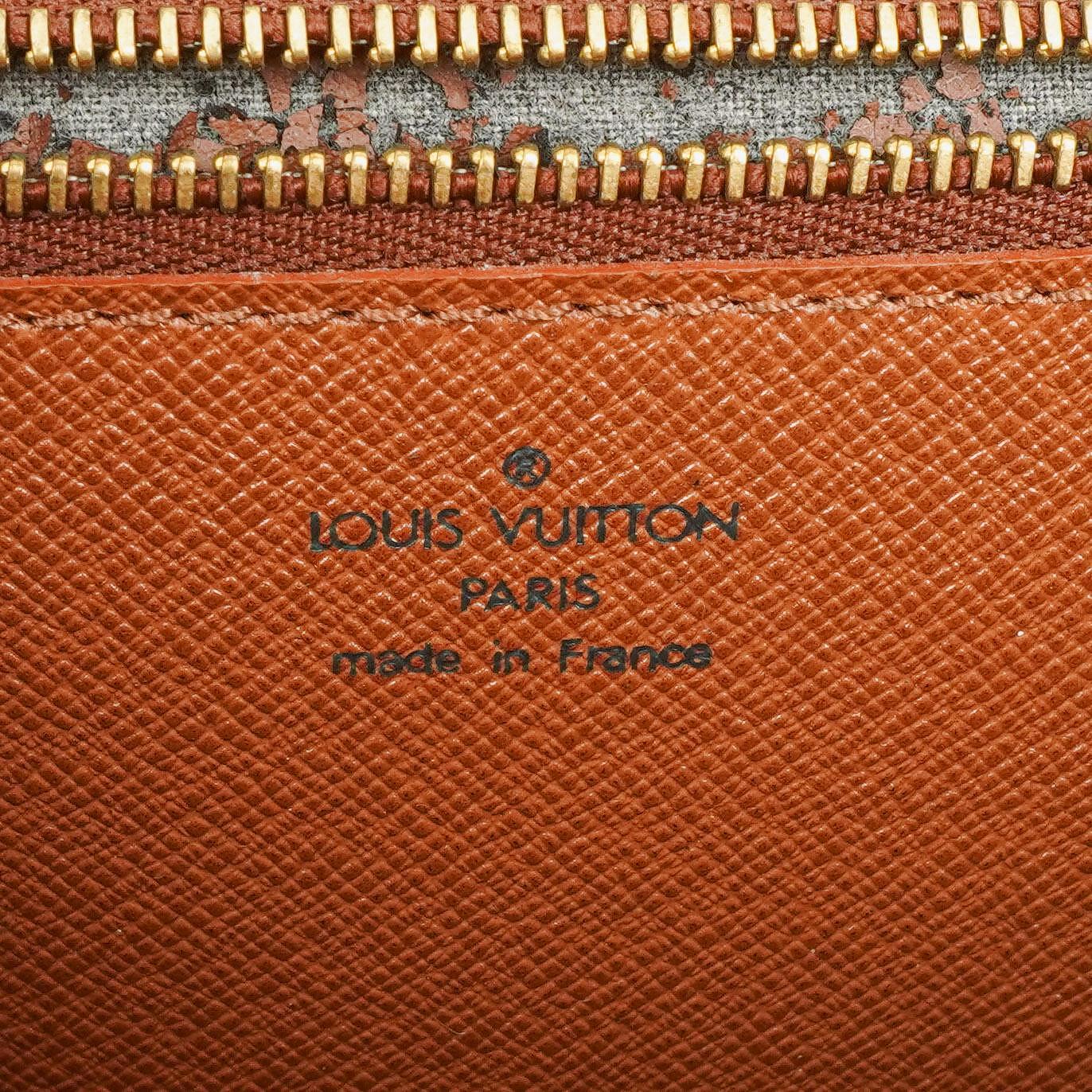 Louis Vuitton Pochette Sellier Dragonne Clutch aus Cognac Epi Leder