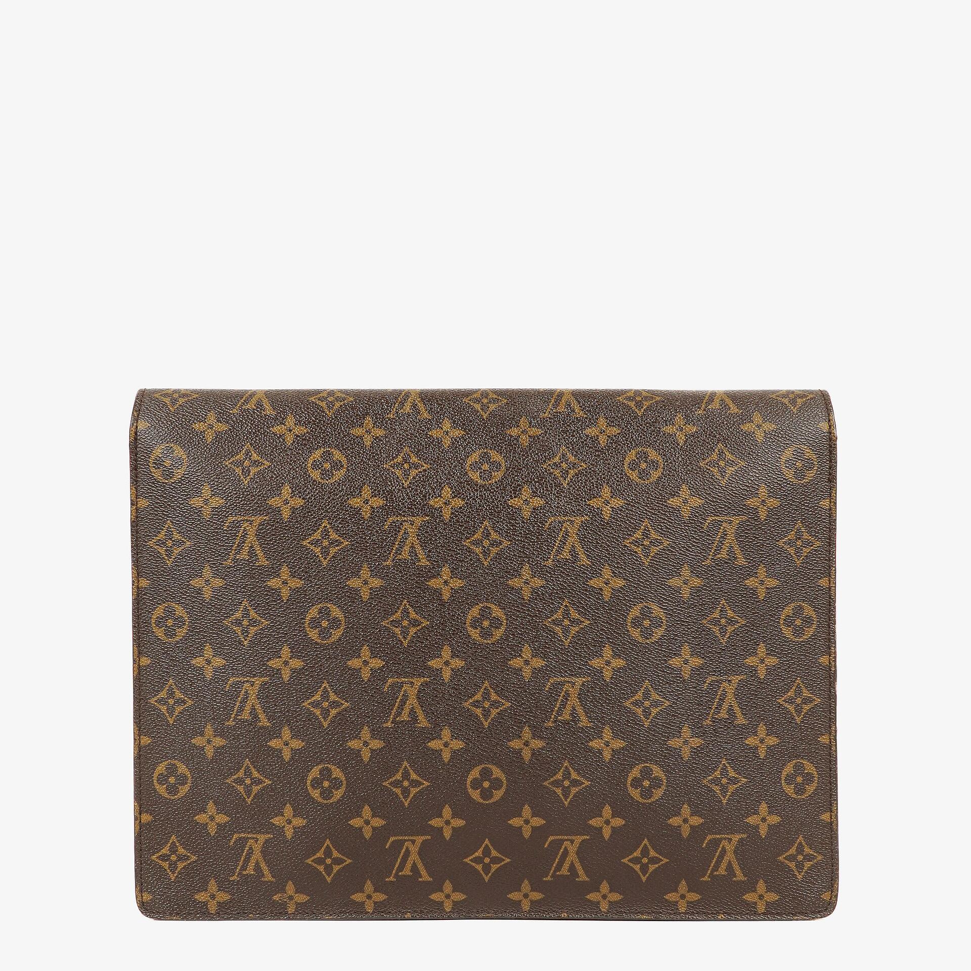 Louis Vuitton Porte-Documents Senateur Clutch-Tasche aus Monogram Canvas