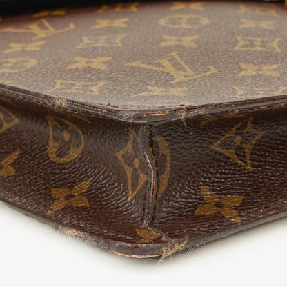 Louis Vuitton Porte-Documents Senateur Clutch-Tasche aus Monogram Canvas