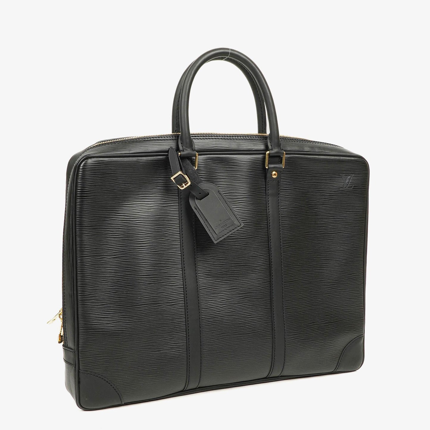 Louis Vuitton Porte-Documents Voyage Aktentasche aus schwarzem Epi Leder
