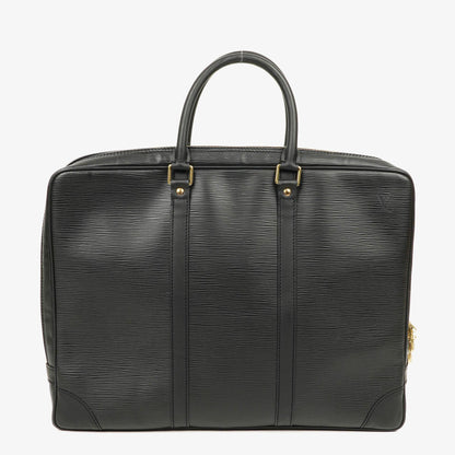 Louis Vuitton Porte-Documents Voyage Aktentasche aus schwarzem Epi Leder