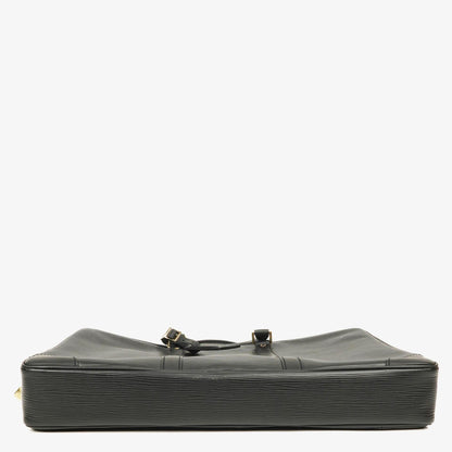 Louis Vuitton Porte-Documents Voyage Aktentasche aus schwarzem Epi Leder