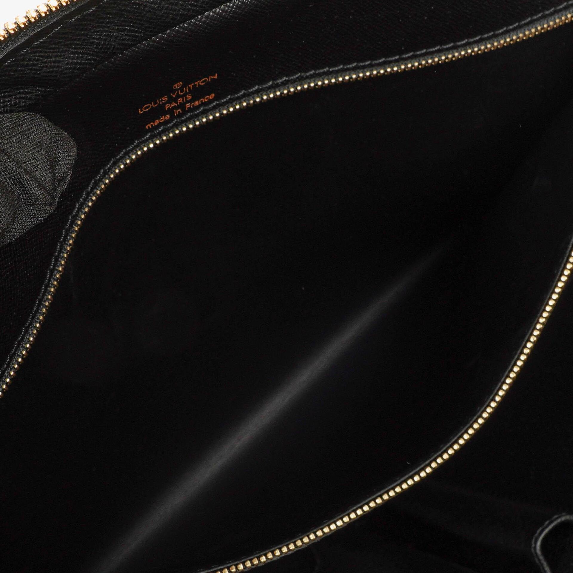 Louis Vuitton Porte-Documents Voyage Aktentasche aus schwarzem Epi Leder