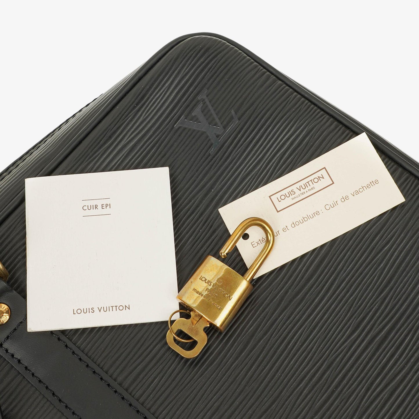 Louis Vuitton Porte-Documents Voyage Aktentasche aus schwarzem Epi Leder