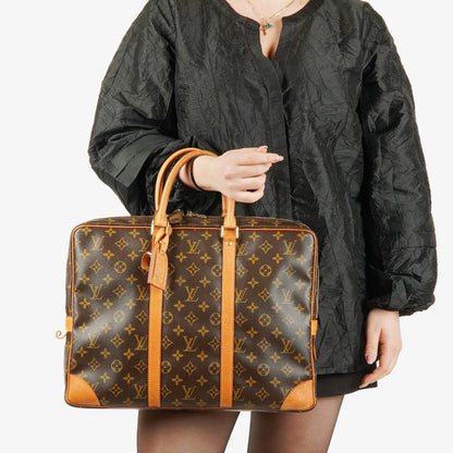 Louis Vuitton Porte-Documents Voyage Aktentasche aus Monogram Canvas