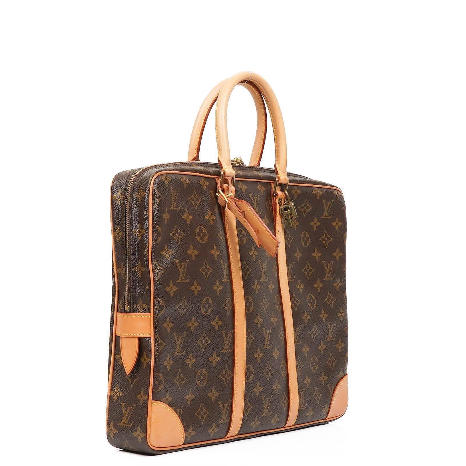 Louis Vuitton Porte-Documents Voyage PM Aktentasche aus Monogram Canvas