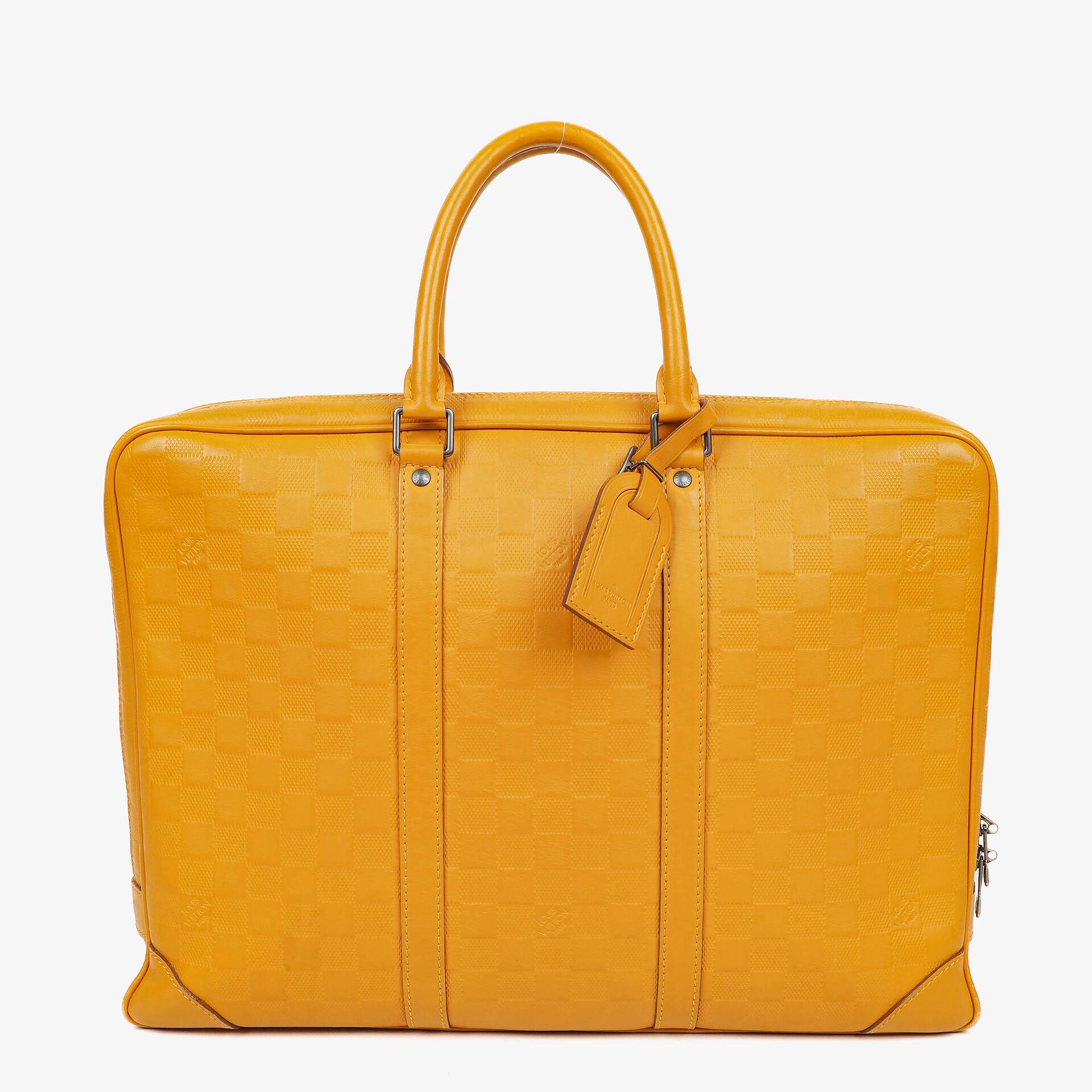 Louis Vuitton Porte-Documents Voyage Aktentasche aus Solar Damier Infini Leder