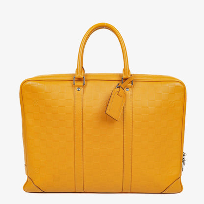 Louis Vuitton Porte-Documents Voyage Aktentasche aus Solar Damier Infini Leder