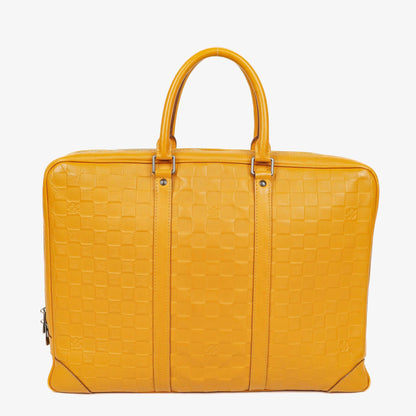 Louis Vuitton Porte-Documents Voyage Aktentasche aus Solar Damier Infini Leder