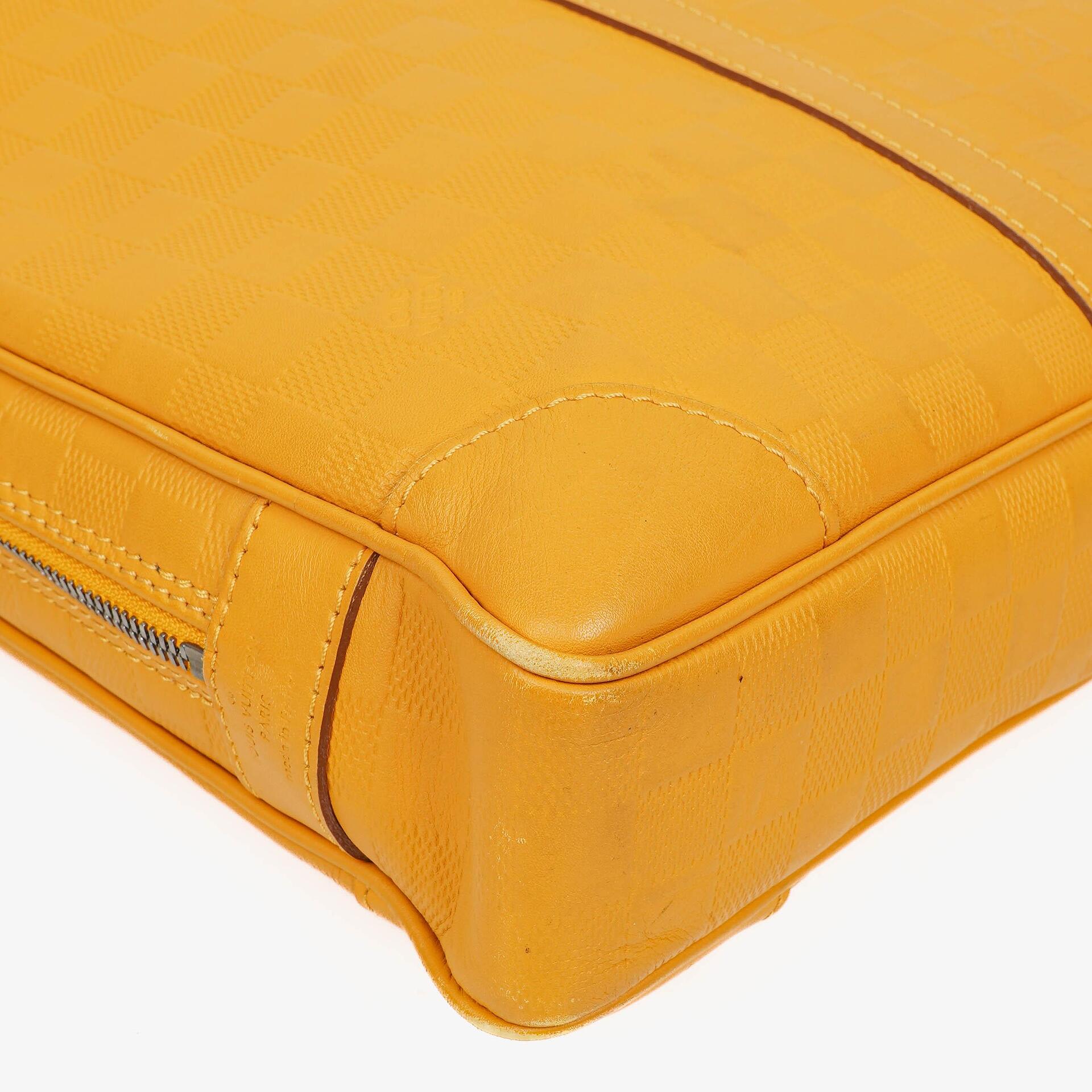 Louis Vuitton Porte-Documents Voyage Aktentasche aus Solar Damier Infini Leder