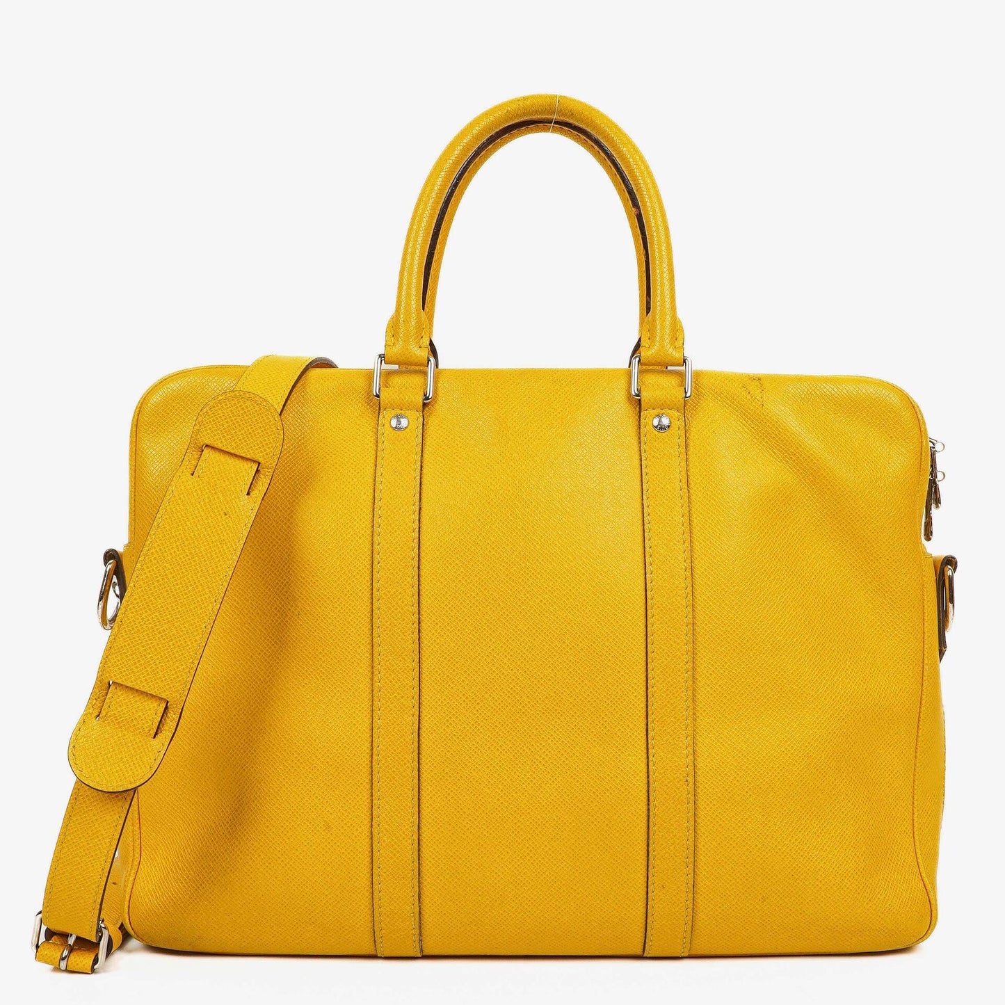 Louis Vuitton Porte Documents Voyage Aktentasche aus gelbem Altair Taiga-Leder
