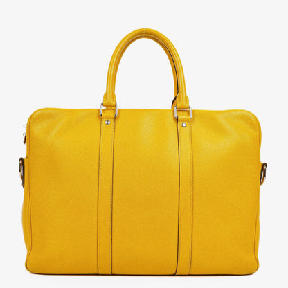 Louis Vuitton Porte Documents Voyage Aktentasche aus gelbem Altair Taiga-Leder