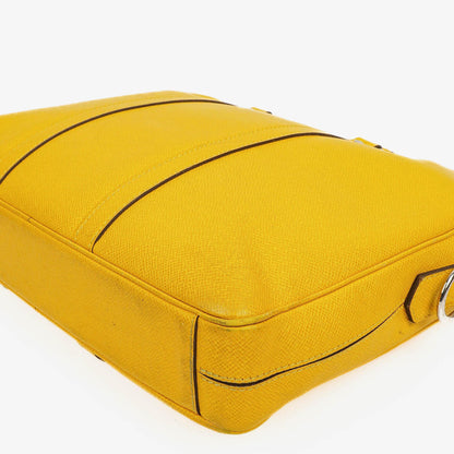Louis Vuitton Porte Documents Voyage Aktentasche aus gelbem Altair Taiga-Leder
