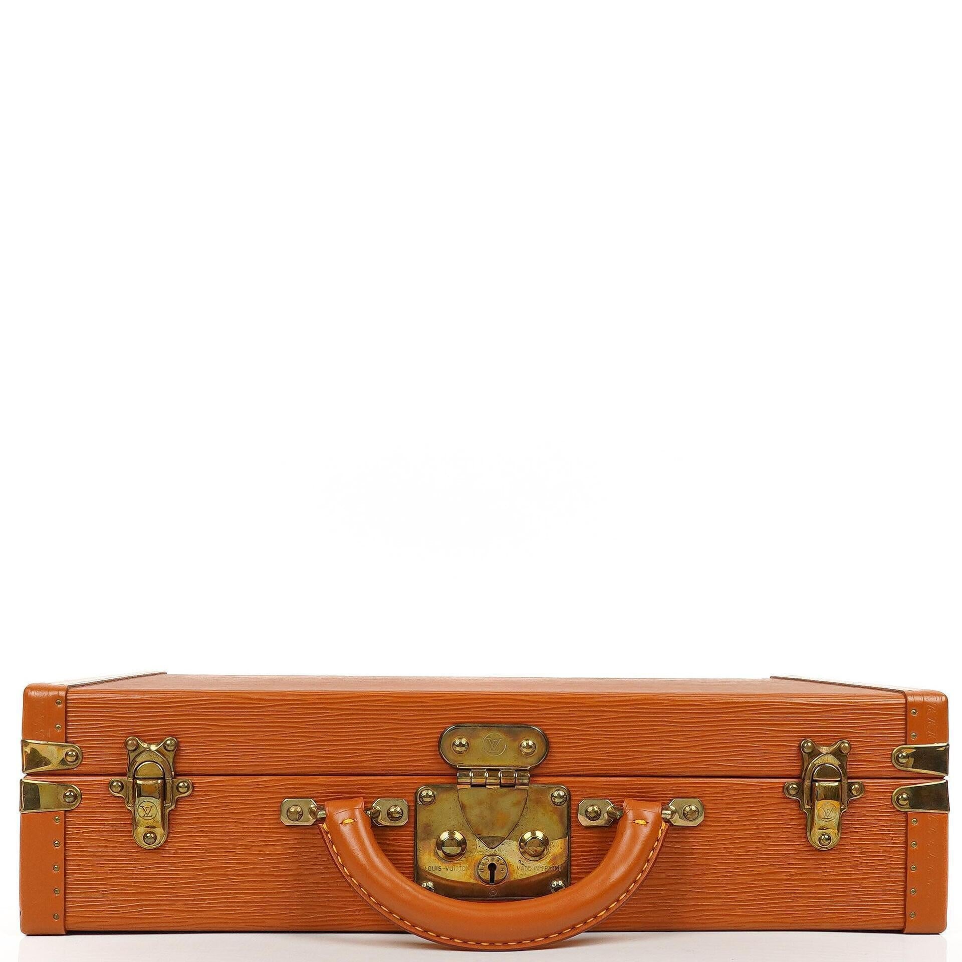 Louis Vuitton President Classeur 45 Aktentasche aus Epi Leder in Cognac