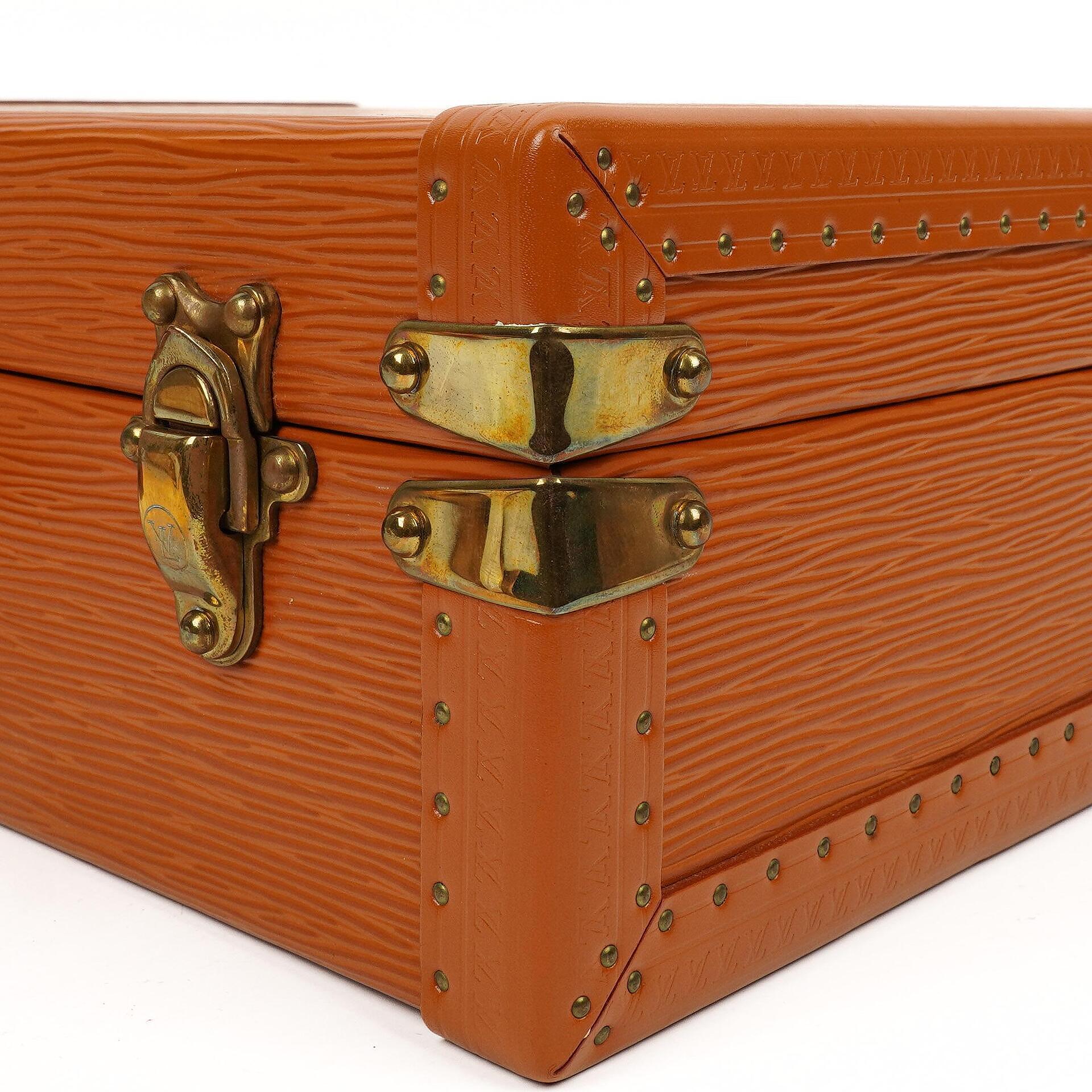 Louis Vuitton President Classeur 45 Aktentasche aus Epi Leder in Cognac
