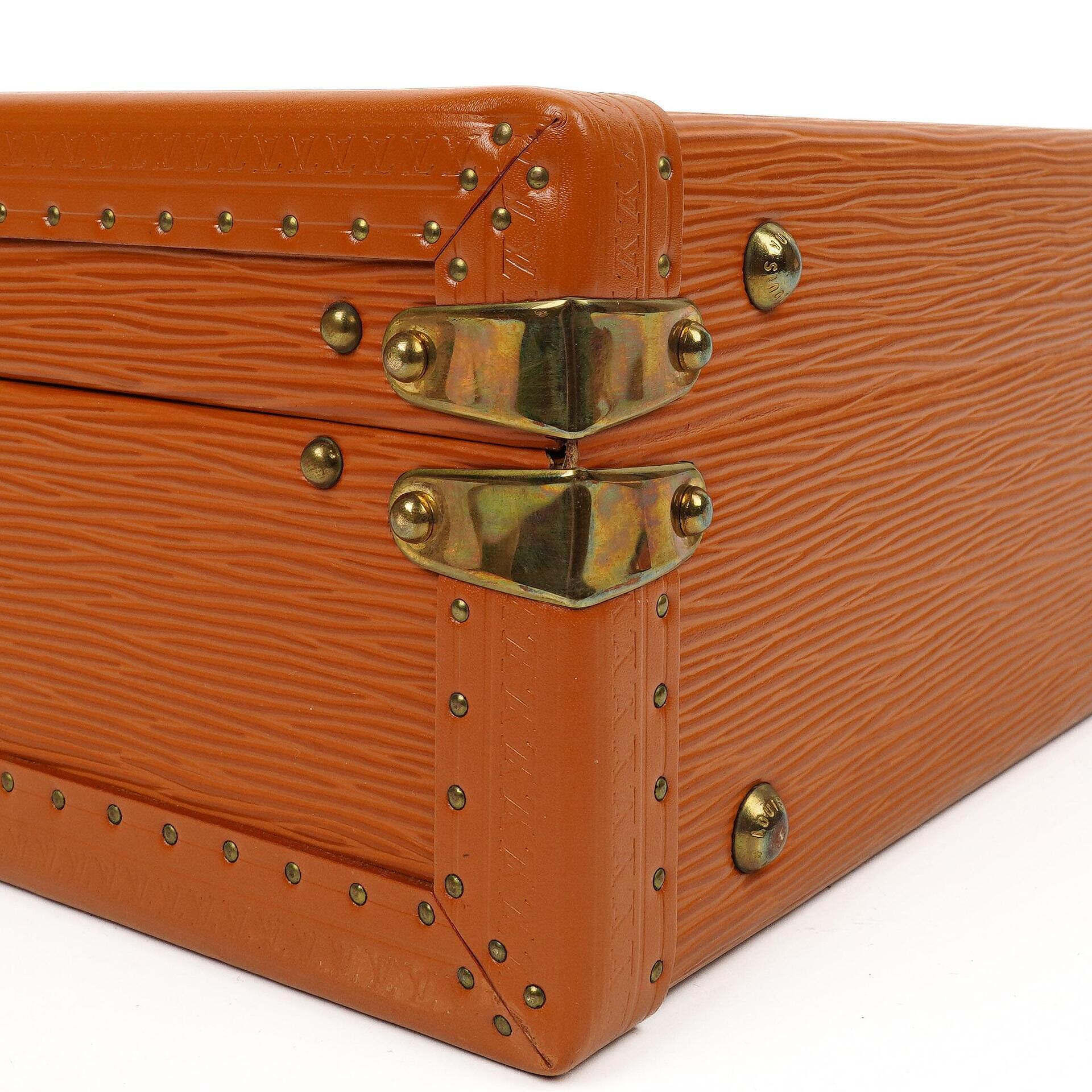 Louis Vuitton President Classeur 45 Aktentasche aus Epi Leder in Cognac