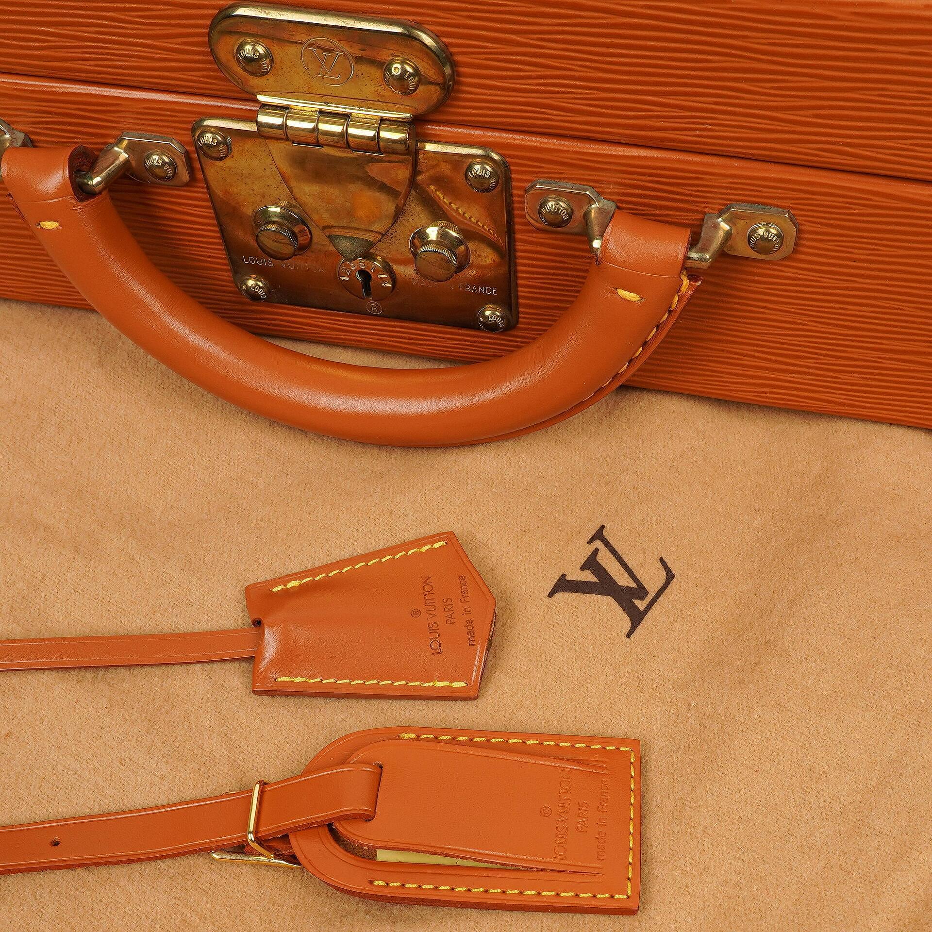 Louis Vuitton President Classeur 45 Aktentasche aus Epi Leder in Cognac