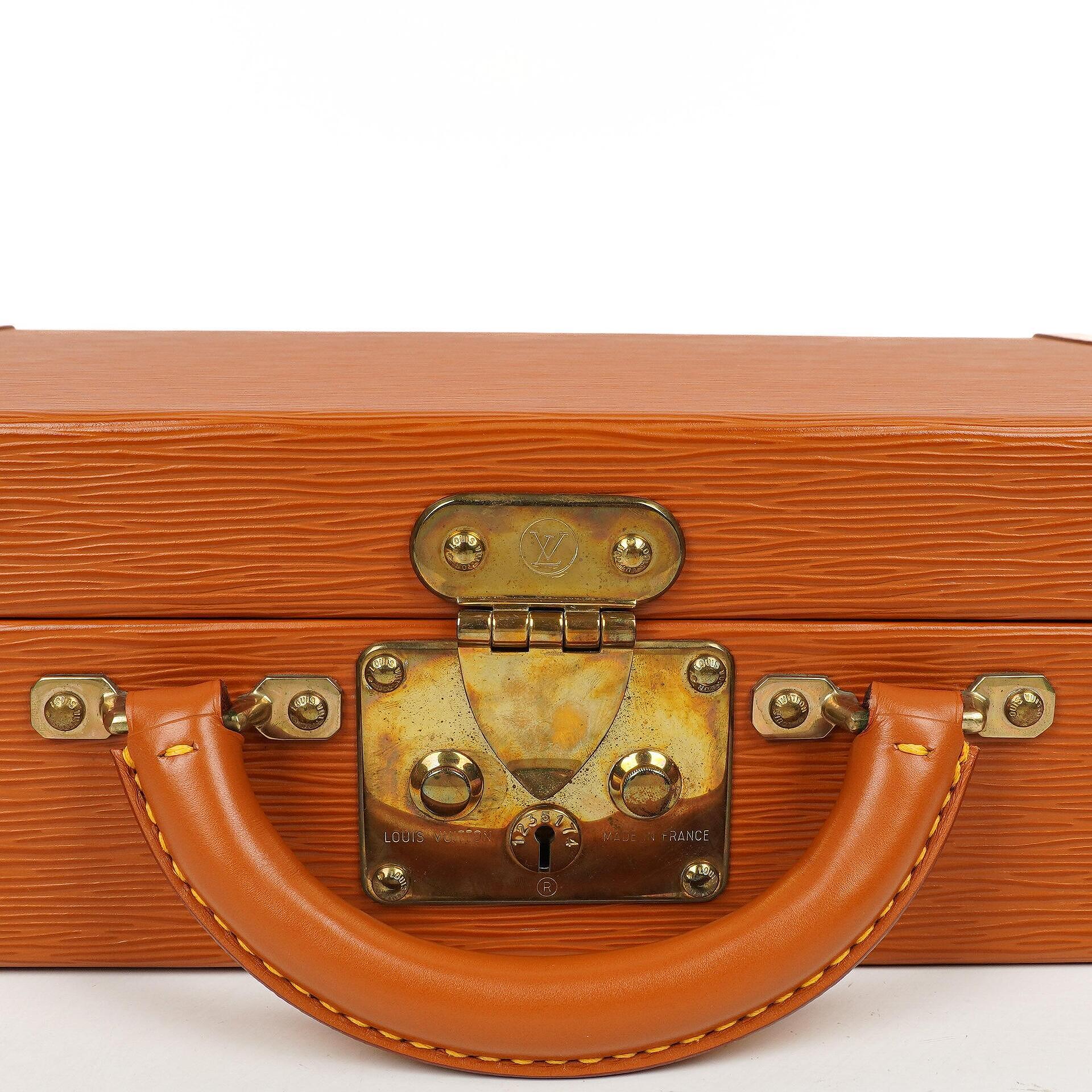 Louis Vuitton President Classeur 45 Aktentasche aus Epi Leder in Cognac