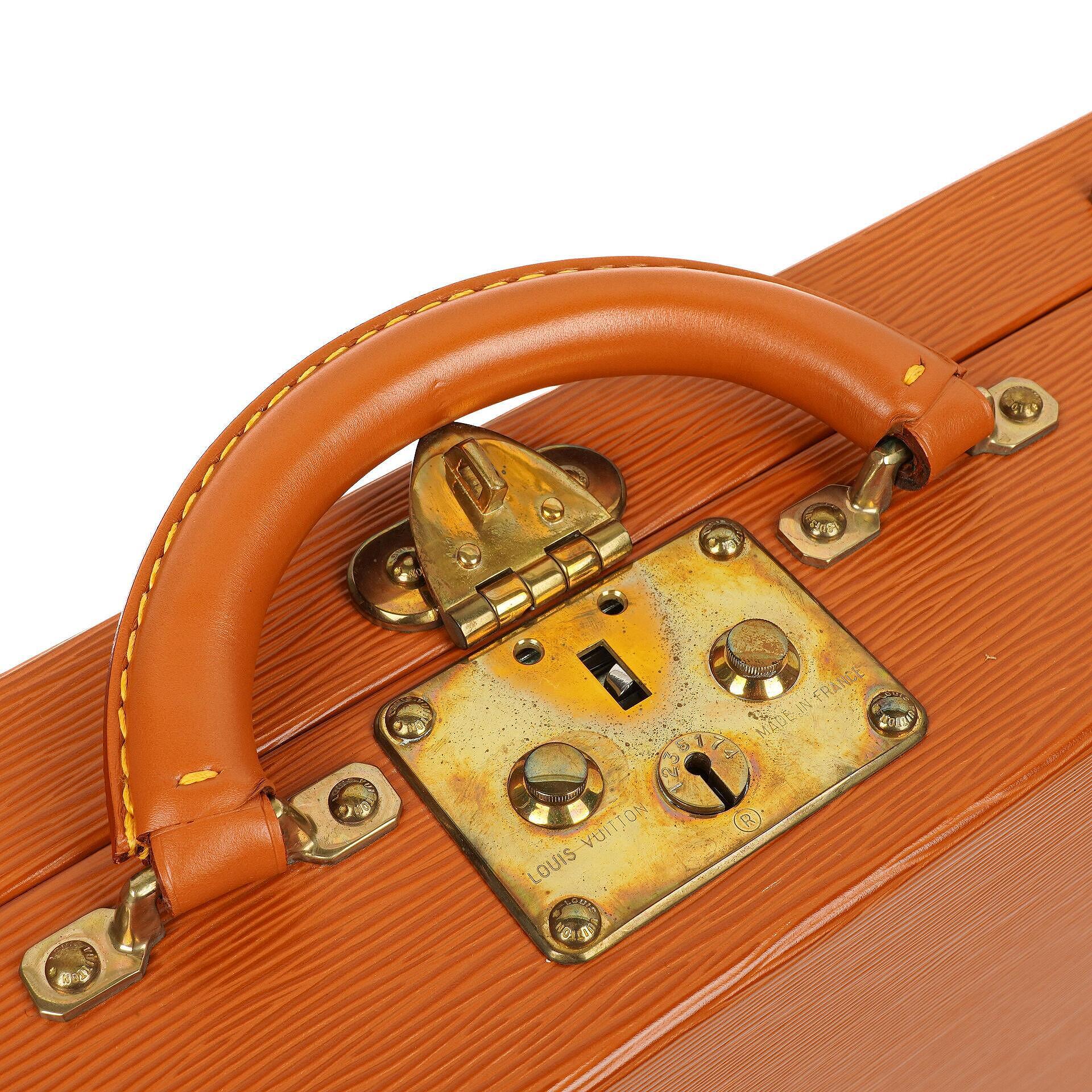 Louis Vuitton President Classeur 45 Aktentasche aus Epi Leder in Cognac