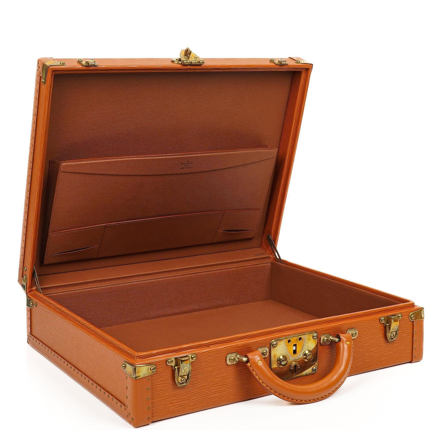 Louis Vuitton President Classeur 45 Aktentasche aus Epi Leder in Cognac