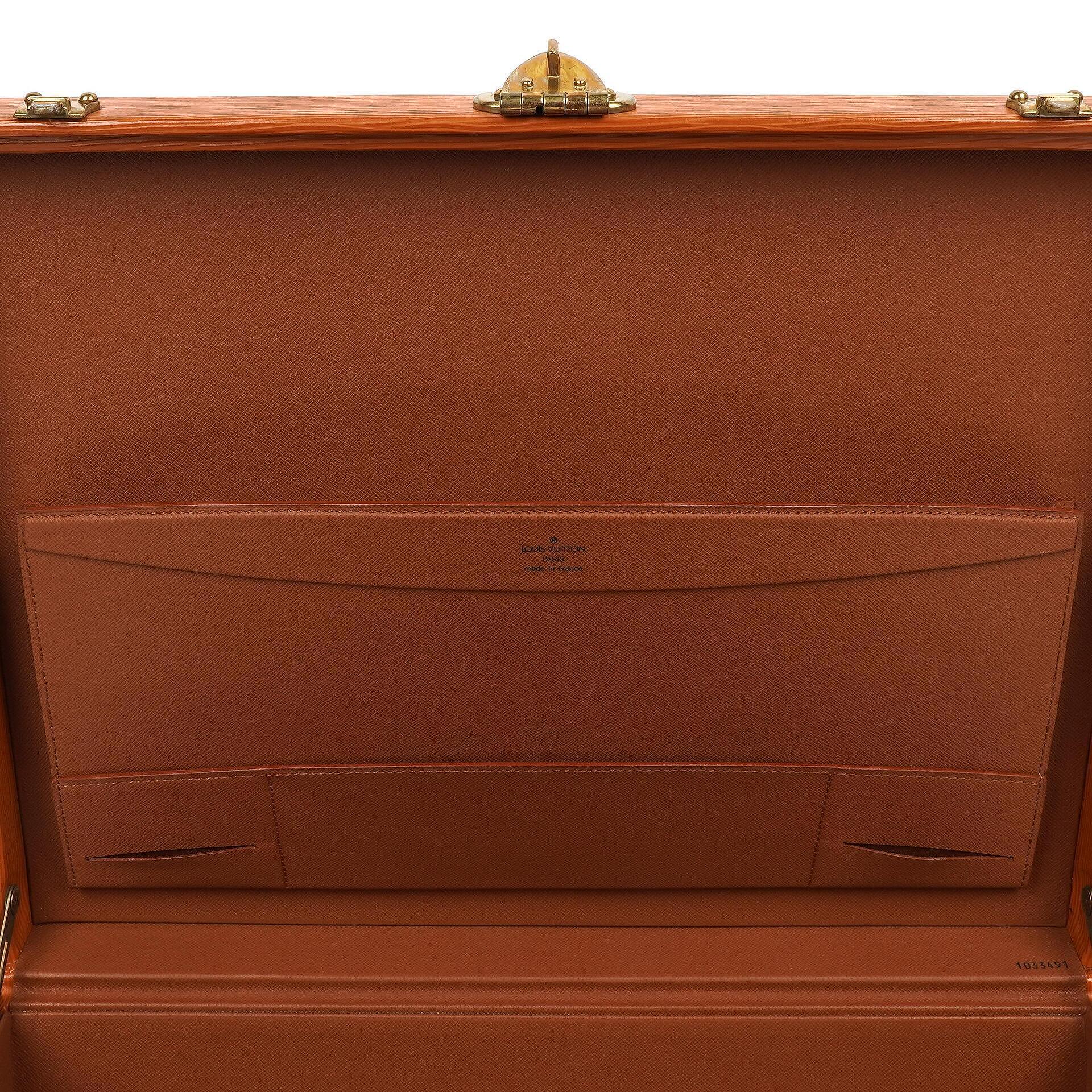 Louis Vuitton President Classeur 45 Aktentasche aus Epi Leder in Cognac