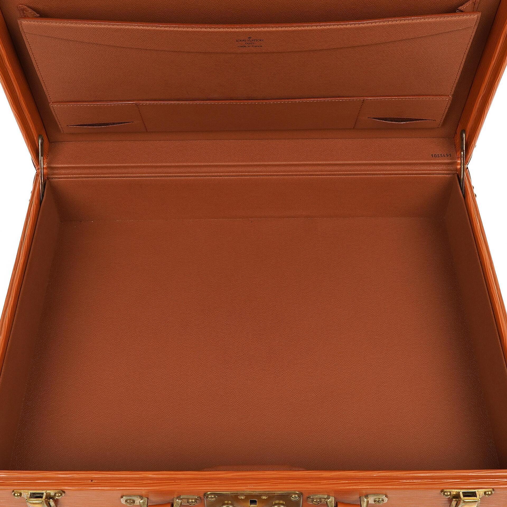 Louis Vuitton President Classeur 45 Aktentasche aus Epi Leder in Cognac