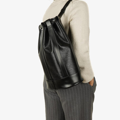 Louis Vuitton Randonnée PM Rucksack aus schwarzem Epi-Leder