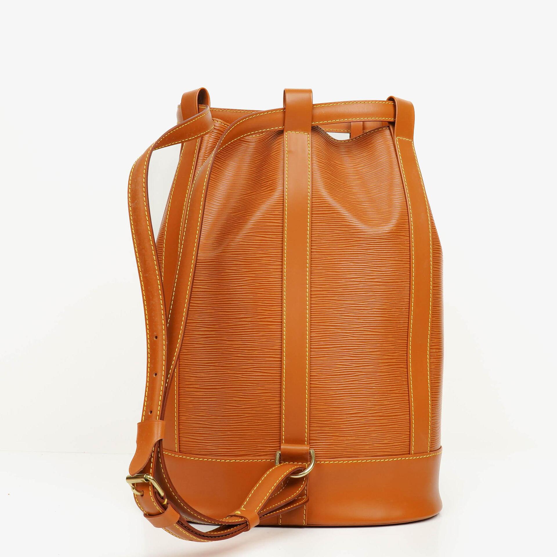 Louis Vuitton Randonnée PM Rucksack aus Epi Canvas in Cognac